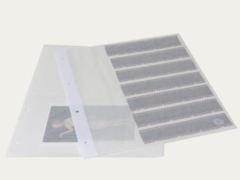Huellen mit Lochrand transparent